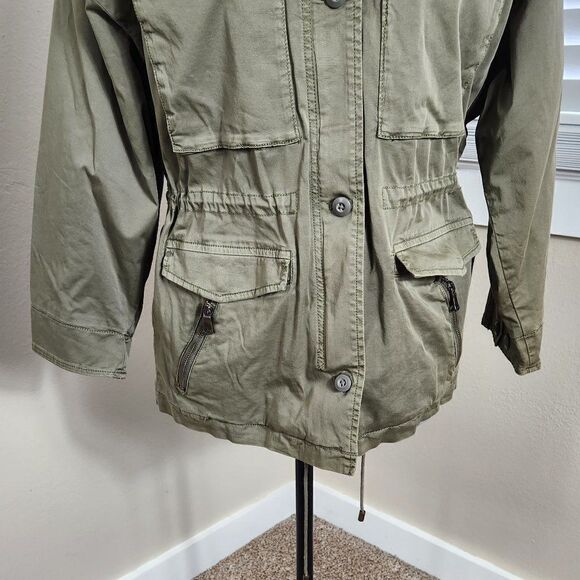Joie NWT Olive Green Jenita Utility Jacket Size L NWT - Picture 5 of 16